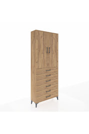 Arges Dolap 2 Raflı 6 Çekmeceli 2 Kapaklı 88x30x221 - S30M122V9A