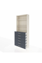 Arges Dolap 3 Raflı 6 Çekmeceli 88x30x221 - S30M123V2A