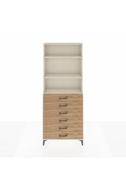 Arges Dolap 3 Raflı 6 Çekmeceli 88x30x221 - S30M123V3A