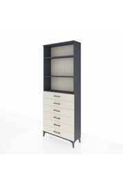 Arges Dolap 3 Raflı 6 Çekmeceli 88x30x221 - S30M123V4A