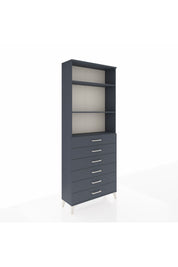 Arges Dolap 3 Raflı 6 Çekmeceli 88x30x221 - S30M123V5A