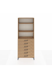 Arges Dolap 3 Raflı 6 Çekmeceli 88x30x221 - S30M123V9A