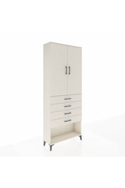 Arges Dolap 3 Raflı 4 Çekmeceli 2 Kapaklı 88x30x221 - S30M124V1A