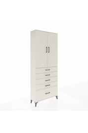 Arges Dolap 3 Raflı 5 Çekmeceli 2 Kapaklı 88x30x221 - S30M127V1A