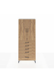 Arges Dolap 3 Raflı 5 Çekmeceli 2 Kapaklı 88x30x221 - S30M127V3A