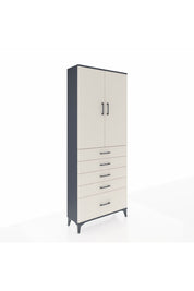 Arges Dolap 3 Raflı 5 Çekmeceli 2 Kapaklı 88x30x221 - S30M127V4A