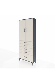 Arges Dolap 3 Raflı 5 Çekmeceli 2 Kapaklı 88x30x221 - S30M127V4A