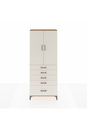 Arges Dolap 3 Raflı 5 Çekmeceli 2 Kapaklı 88x30x221 - S30M127V7A