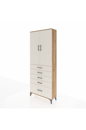 Arges Dolap 3 Raflı 5 Çekmeceli 2 Kapaklı 88x30x221 - S30M127V7A