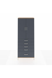 Arges Dolap 3 Raflı 5 Çekmeceli 2 Kapaklı 88x30x221 - S30M127V8A