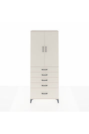 Arges Dolap 2 Raflı 5 Çekmeceli 2 Kapaklı 88x30x221 - S30M128V1A