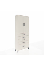 Arges Dolap 2 Raflı 5 Çekmeceli 2 Kapaklı 88x30x221 - S30M128V1A