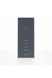 Arges Dolap 2 Raflı 5 Çekmeceli 2 Kapaklı 88x30x221 - S30M128V5A