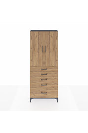 Arges Dolap 2 Raflı 5 Çekmeceli 2 Kapaklı 88x30x221 - S30M128V6A