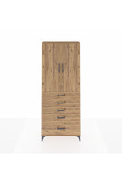 Arges Dolap 2 Raflı 5 Çekmeceli 2 Kapaklı 88x30x221 - S30M128V9A