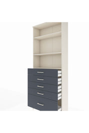 Arges Dolap 3 Raflı 5 Çekmeceli 88x30x221 - S30M129V2A