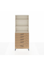 Arges Dolap 3 Raflı 5 Çekmeceli 88x30x221 - S30M129V3A
