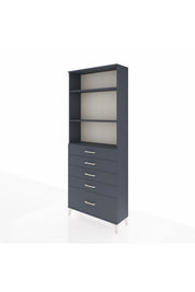 Arges Dolap 3 Raflı 5 Çekmeceli 88x30x221 - S30M129V5A