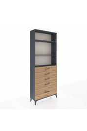 Arges Dolap 3 Raflı 5 Çekmeceli 88x30x221 - S30M129V6A
