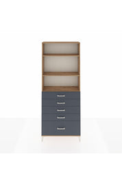 Arges Dolap 3 Raflı 5 Çekmeceli 88x30x221 - S30M129V8A