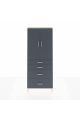 Arges Dolap 3 Raflı 4 Çekmeceli 2 Kapaklı 88x30x221