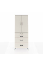Arges Dolap 3 Raflı 4 Çekmeceli 2 Kapaklı 88x30x221 - S30M130V4A