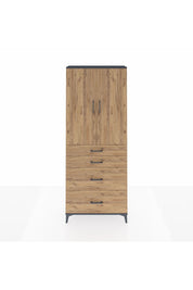 Arges Dolap 3 Raflı 4 Çekmeceli 2 Kapaklı 88x30x221 - S30M130V6A