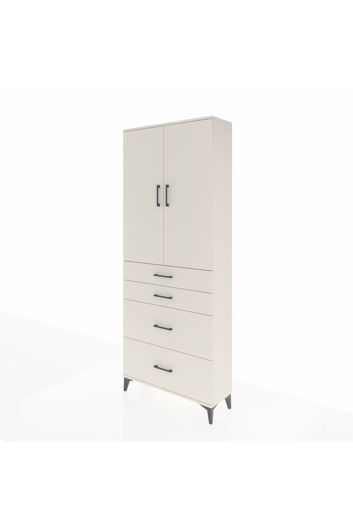 Arges Dolap 2 Raflı 4 Çekmeceli 2 Kapaklı 88x30x221 - S30M131V1A