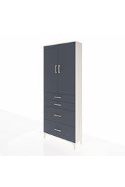 Arges Dolap 2 Raflı 4 Çekmeceli 2 Kapaklı 88x30x221 - S30M131V2A