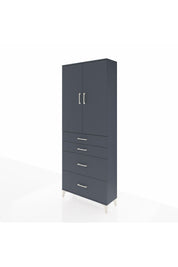Arges Dolap 2 Raflı 4 Çekmeceli 2 Kapaklı 88x30x221 - S30M131V5A