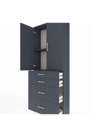 Arges Dolap 2 Raflı 4 Çekmeceli 2 Kapaklı 88x30x221 - S30M131V5A