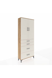 Arges Dolap 2 Raflı 4 Çekmeceli 2 Kapaklı 88x30x221 - S30M131V7A