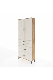 Arges Dolap 2 Raflı 4 Çekmeceli 2 Kapaklı 88x30x221 - S30M131V7A