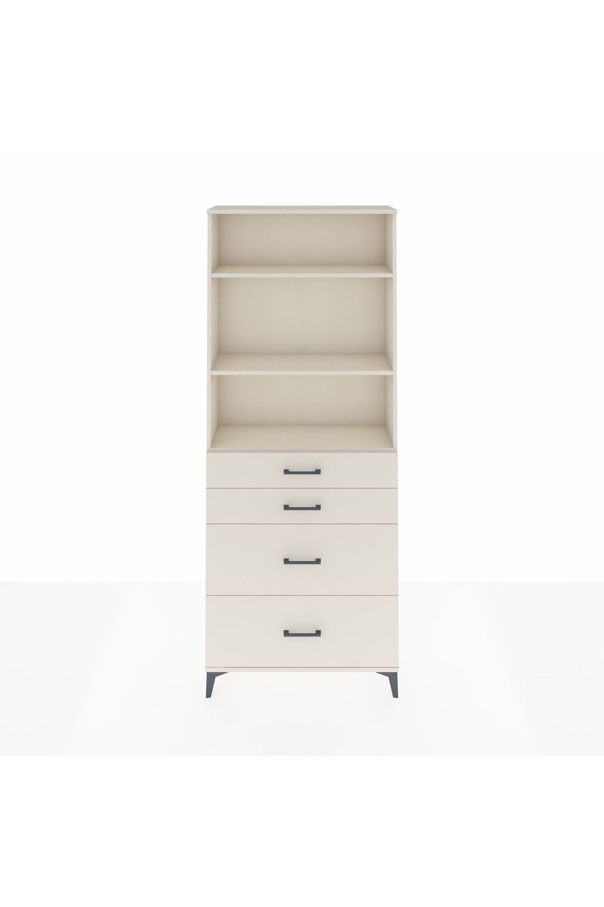 Arges Dolap 3 Raflı 4 Çekmeceli 88x30x221 - S30M132V1A