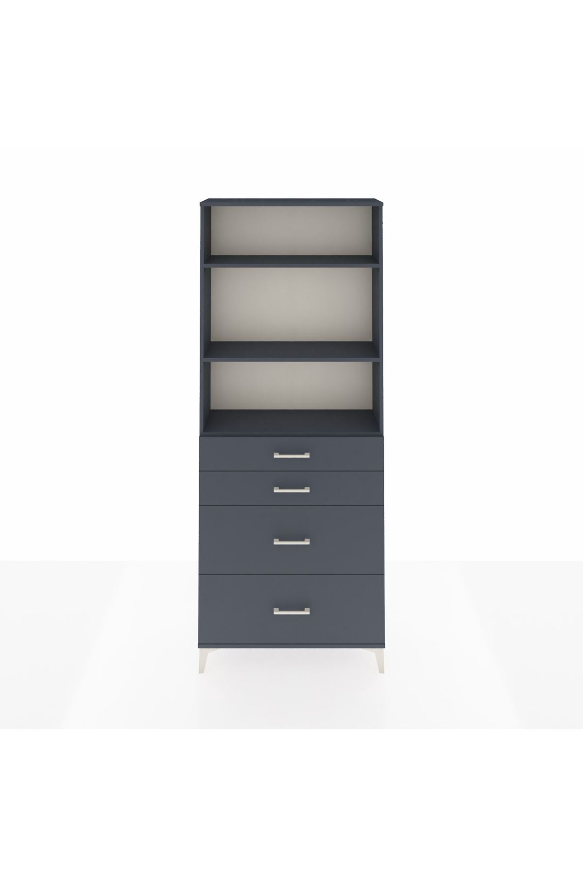 Arges Dolap 3 Raflı 4 Çekmeceli 88x30x221 - S30M132V5A