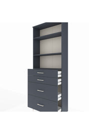Arges Dolap 3 Raflı 4 Çekmeceli 88x30x221 - S30M132V5A