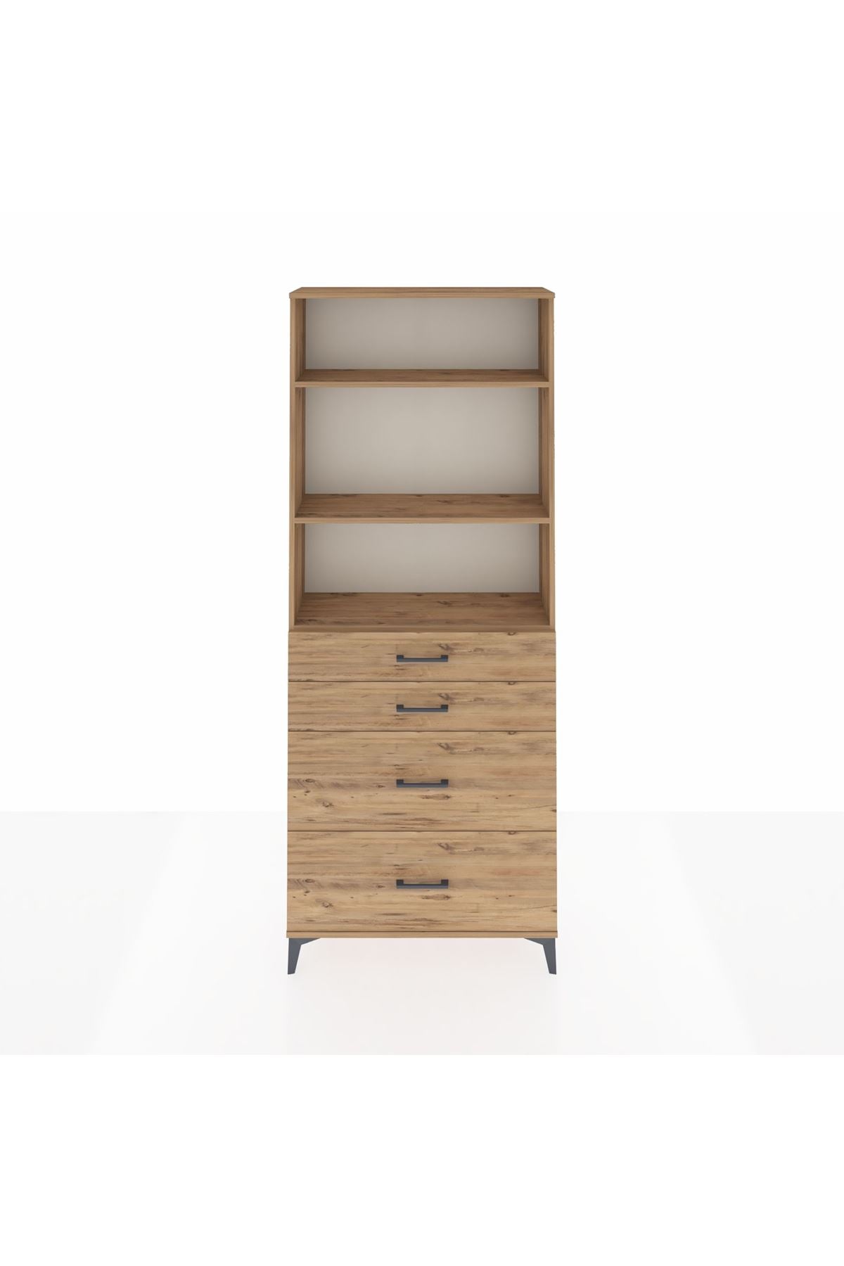 Arges Dolap 3 Raflı 4 Çekmeceli 88x30x221 - S30M132V9A