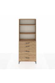 Arges Dolap 3 Raflı 4 Çekmeceli 88x30x221 - S30M132V9A