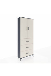 Arges Dolap 3 Raflı 3 Çekmeceli 2 Kapaklı 88x30x221 - S30M133V4A