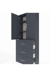 Arges Dolap 3 Raflı 3 Çekmeceli 2 Kapaklı 88x30x221 - S30M133V5A