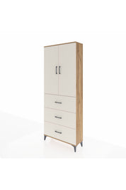 Arges Dolap 3 Raflı 3 Çekmeceli 2 Kapaklı 88x30x221 - S30M133V7A