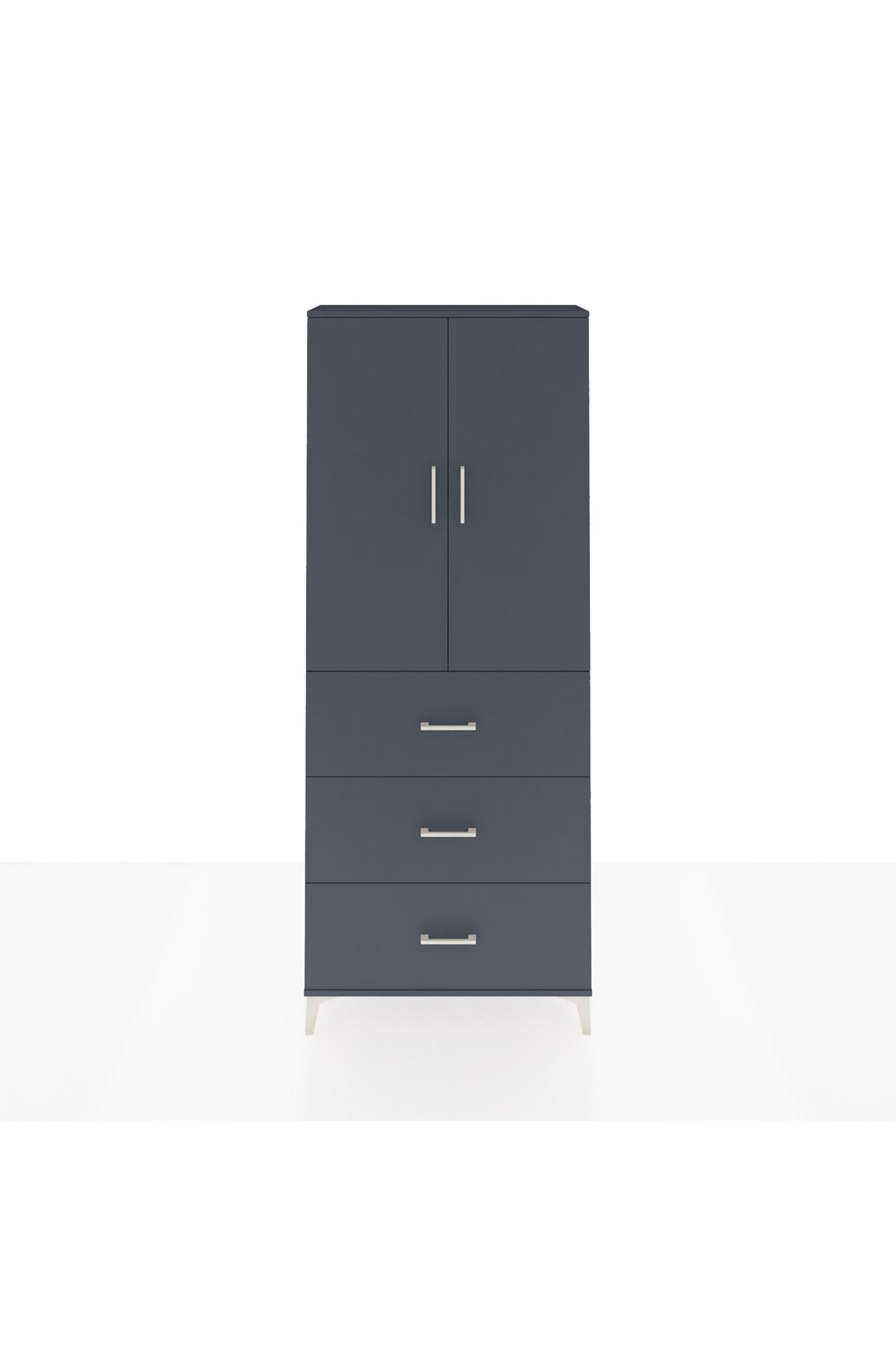Arges Dolap 2 Raflı 3 Çekmeceli 2 Kapaklı 88x30x221 - S30M134V5A