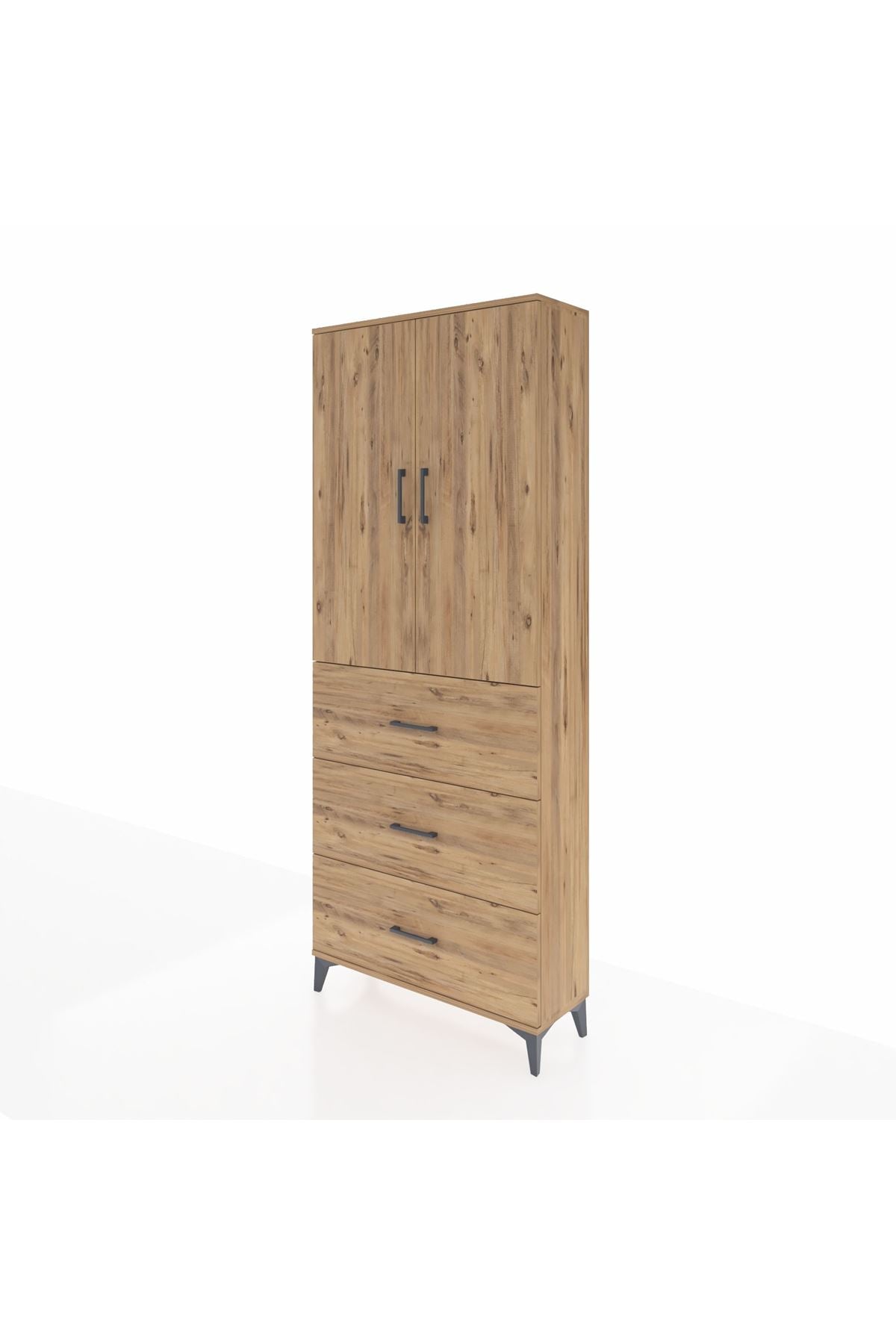 Arges Dolap 2 Raflı 3 Çekmeceli 2 Kapaklı 88x30x221 - S30M134V9A