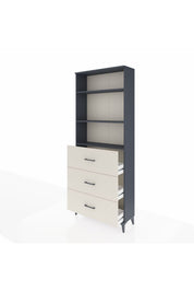 Arges Dolap 3 Raflı 3 Çekmeceli 88x30x221 - S30M135V4A