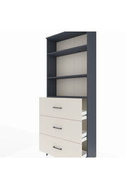 Arges Dolap 3 Raflı 3 Çekmeceli 88x30x221 - S30M135V4A