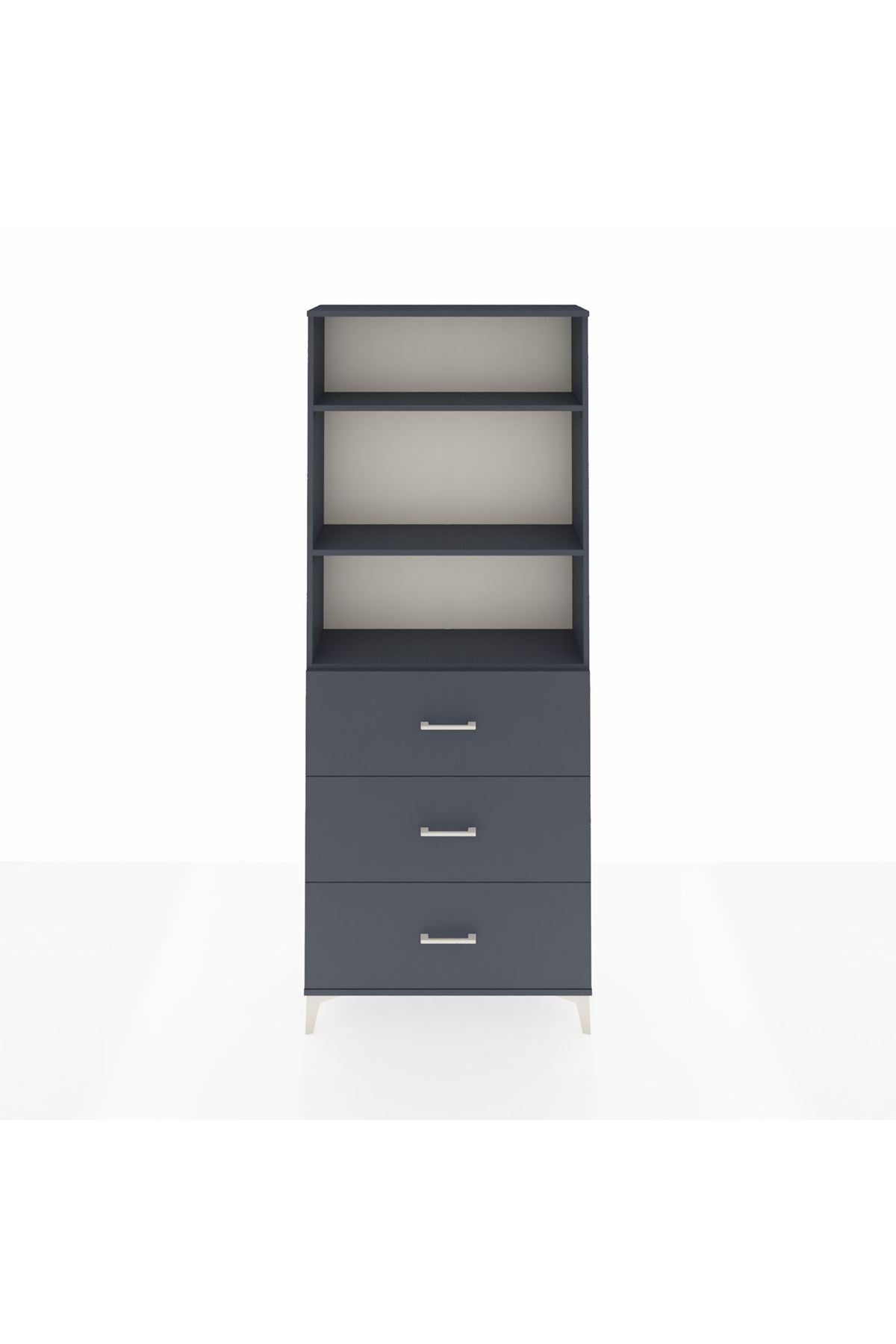 Arges Dolap 3 Raflı 3 Çekmeceli 88x30x221 - S30M135V5A