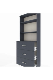 Arges Dolap 3 Raflı 3 Çekmeceli 88x30x221 - S30M135V5A