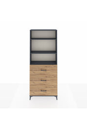 Arges Dolap 3 Raflı 3 Çekmeceli 88x30x221 - S30M135V6A
