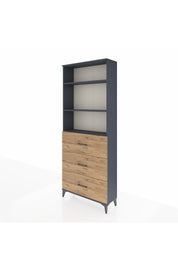 Arges Dolap 3 Raflı 3 Çekmeceli 88x30x221 - S30M135V6A