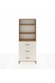 Arges Dolap 3 Raflı 3 Çekmeceli 88x30x221 - S30M135V7A